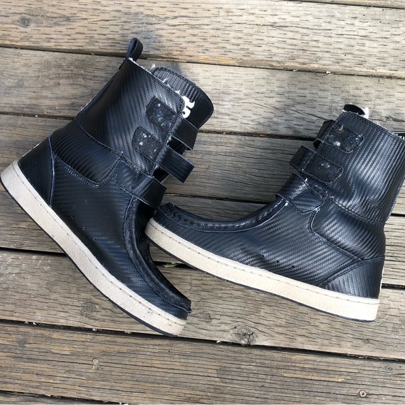Ipath Shoes Ipath Black Boot Shearling Leather Sneaker Boot Poshmark